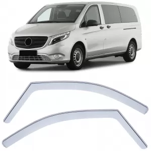 Wind deflector rain protection clear for Mercedes V-Class Vito W639/2 W447 from 14
