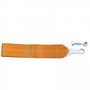 Tow hook motorsport tow strap made of fabric universal 26.5cm orange