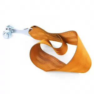 Tow hook motorsport tow strap made of fabric universal 26.5cm orange