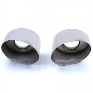 Exhaust tailpipes polished stainless steel suitable for Porsche 911 993 3.6 200kw 210kw