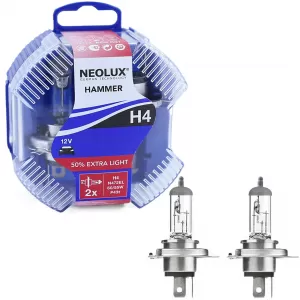 NEOLUX by Osram - H4 Extra Light +50% 60/55W 12V Halogen Bulbs 2 pieces