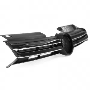 Sport Grille Radiator Grille Black Gloss with Chrome Strips for VW Golf 6 08-13