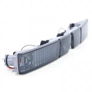 Clear glass fog lights with indicator black smoke for VW Golf 3 Vento 91-97