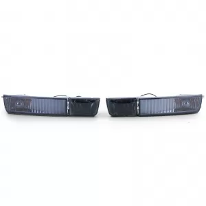 Clear glass fog lights with indicator black smoke for VW Golf 3 Vento 91-97