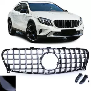 Sport grille black chrome for Mercedes GLA X156 Facelift 2017-2020
