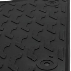 Car Rubber Floor Mats Black Premium Set for Mercedes C-Class W205 S205 14-22