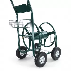 Schlauchwagen Schlauch Handwagen mit Handkurbel Grün bis 106m Gartenschlauch