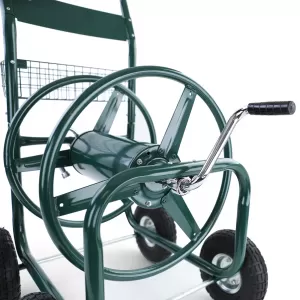 Schlauchwagen Schlauch Handwagen mit Handkurbel Grün bis 106m Gartenschlauch