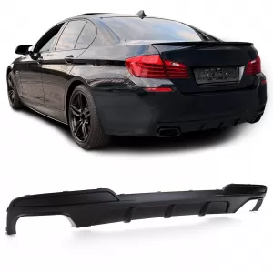image-9-Performance hátsó diffúzor matt fekete BMW 5-ös F10 F11 550i M550d modellekhez