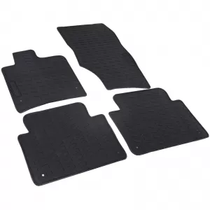 Car Rubber Floor Mats Black Premium Set for Audi Q7 4L 06-15