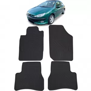 image-73-Car Rubber Floor Mats Black Premium Set for Peugeot 206 98-09