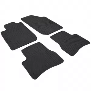 Car Rubber Floor Mats Black Premium Set for Peugeot 206 98-09-image-6199521