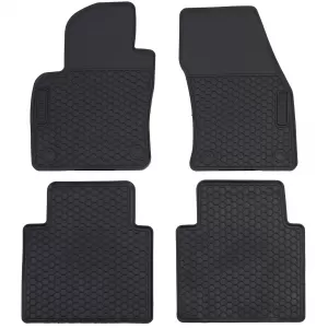 Car Rubber Floor Mats Black Premium Set for VW Tiguan II 2016-2020