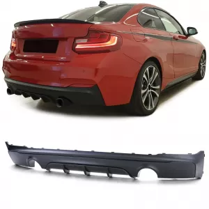 image-23-Performance hátsó diffúzor matt fekete, BMW 2-es F22 F23 228i M235i M240i modellekhez