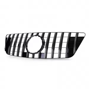 Sport radiator grille black gloss chrome for Mercedes M-Class ML W164 08-11