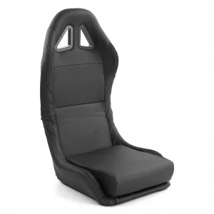 Sedile sportivo a guscio pieghevole in ecopelle nera Tenzo-R-image-6199596