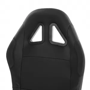 Sedile sportivo a guscio pieghevole in ecopelle nera Tenzo-R-image-6199599