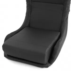 Sedile sportivo a guscio pieghevole in ecopelle nera Tenzo-R-image-6199600