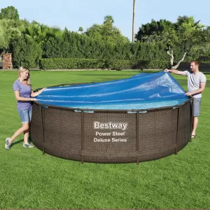 Ø 210cm solar cover heat film BESTWAY Flowclear blue for pool swimming pool