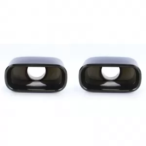Exhaust sport tailpipes black stainless steel fits for BMW X5 E53 99-06 3.0i