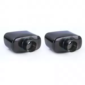 Exhaust sport tailpipes black stainless steel fits for BMW X5 E53 99-06 3.0i
