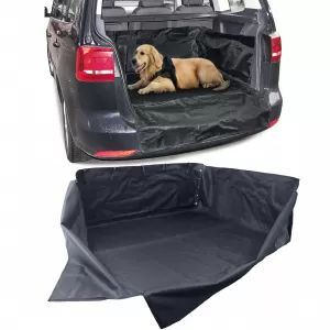 Universal trunk tray with loading edge protector Black 100x80x40cm