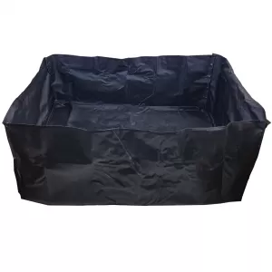 Universal trunk tray with loading edge protector Black 100x80x40cm