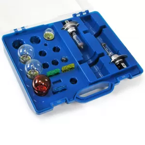Car 12 Volt H7 S25 G18 T10 Bulbs and Fuses Box Set 10-piece