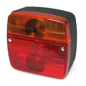 Rear light trailer caravan universal with E-mark