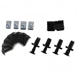 Mud flap set front and rear black for VW Touareg CR from 18 with R-Line