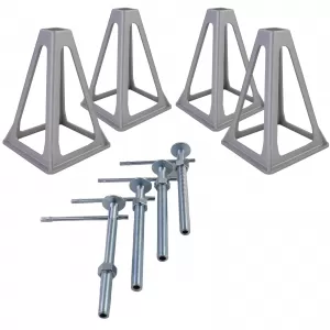 Jack stands supports caravan adjustable 28-43cm set of 4 pieces