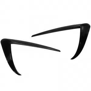 Spoiler surrounds fog lights black gloss fits for Tesla Model 3