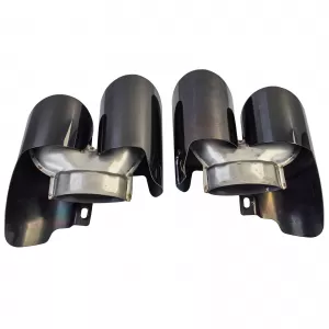 Terminali di scarico doppi neri adatti per Porsche Panamera 970.2 228kW-image-6199880