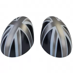 Mirror caps Union Jack black gray fits for Mini F54 F55 F56 F57 13-18
