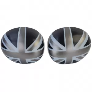 Mirror caps Union Jack black gray fits for Mini F54 F55 F56 F57 13-18