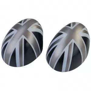 Mirror caps Union Jack black gray fits for Mini F54 F55 F56 F57 13-18