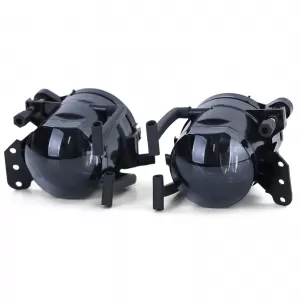 Clear glass fog lights HB4 black smoke suitable for BMW 3 Series E90 E91 from 05