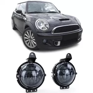 Clear Glass Fog Lights Black Smoke for Mini R55 R56 R57 R58 R59 06-13