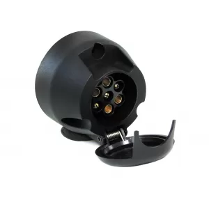 7-pin trailer socket 12V plastic car trailer caravan with hinged lid