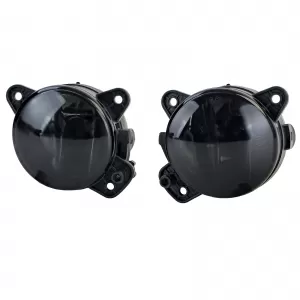 Clear Glass Fog Light Set Black Smoke for VW T5 Crafter Polo 9N3