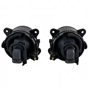 Clear Glass Fog Light Set Black Smoke for VW T5 Crafter Polo 9N3