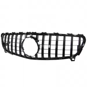 Sport radiator grille gloss black for Mercedes A-Class W176 facelift 15-18