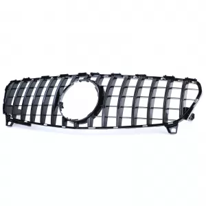 Sport radiator grille gloss black for Mercedes A-Class W176 facelift 15-18