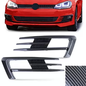 Fog light frame grille GTI look carbon style for VW Golf 7 12-17