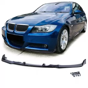 image-47-Front spoiler lip performance gloss black fits for 3 Series BMW E90 E91 05-08