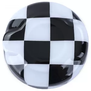 Fuel cap cover checkered black white suitable for Mini F55 F56 F57 13-21