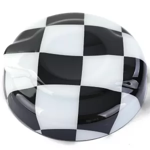 Fuel cap cover checkered black white suitable for Mini F55 F56 F57 13-21