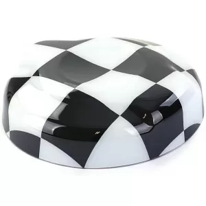 Fuel cap cover checkered black white suitable for Mini F55 F56 F57 13-21