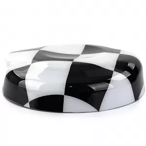 Fuel cap cover checkered black white suitable for Mini F55 F56 F57 13-21