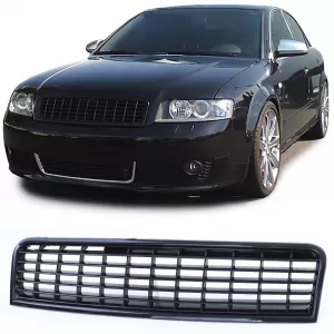 Radiator grille without emblem black for Audi A4 B6 8E sedan Avant 00-04